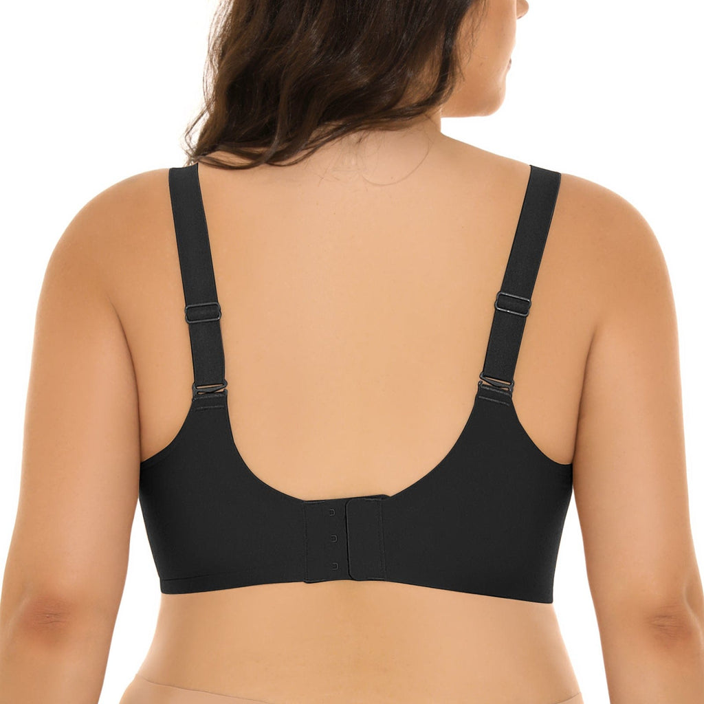 Nahtloser bügelloser V-Ausschnitt-BH für Damen in Plus Size
