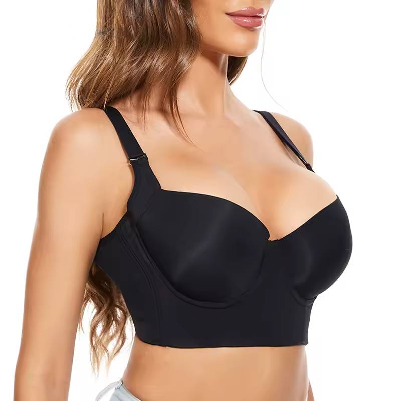 Selmira Push-up BH für Damen – Korsett Top Shapewear, Breite Rückenunterstützung, Haltung BH
