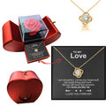 Selmira Liebe Halskette Luxus Rose Box
