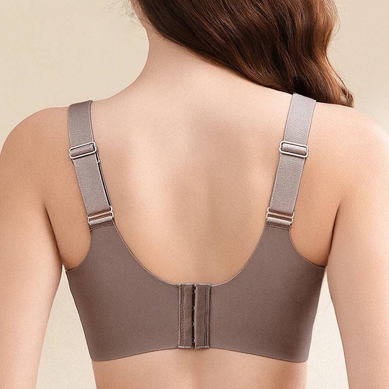 Selmira Drahtloser Plus-Size Push-up BH – Verstellbar, Bequeme Alltags-Unterwäsche für Große & Kleine Brüste