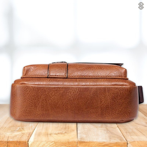 Damen Elegante Leder Schultertasche mit Reißverschluss & Verstellbarem Schulterriemen | Selmira