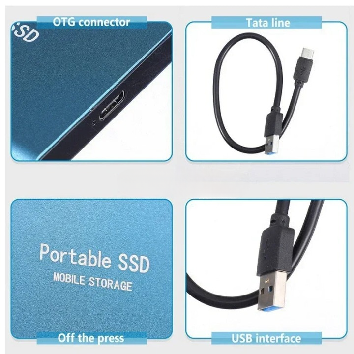 Externe SSD, tragbar, High-Speed Solid State Speicher