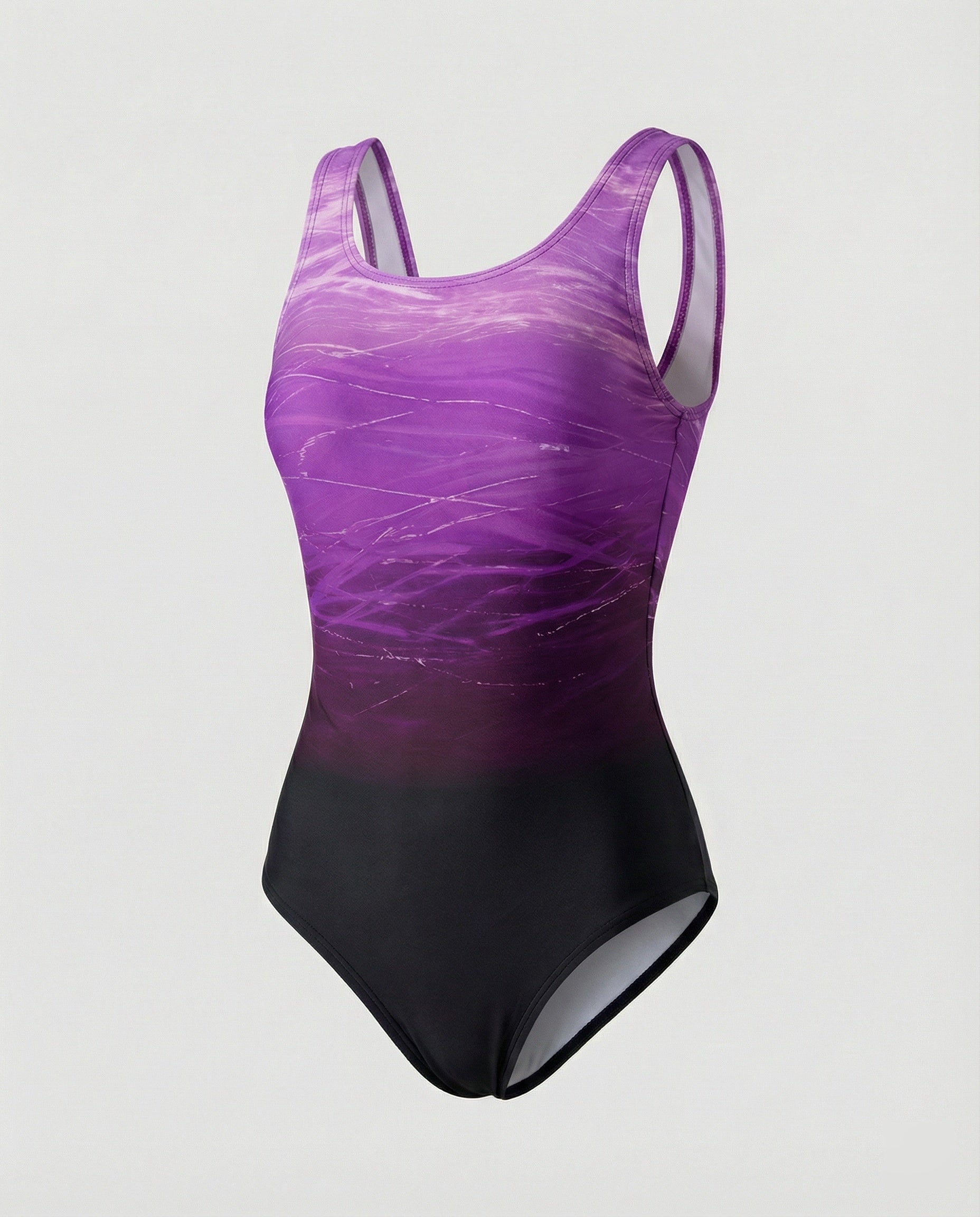 Selmira | Damen Einteiliger Sport Badeanzug mit Ombre Design & Schnelltrocknend