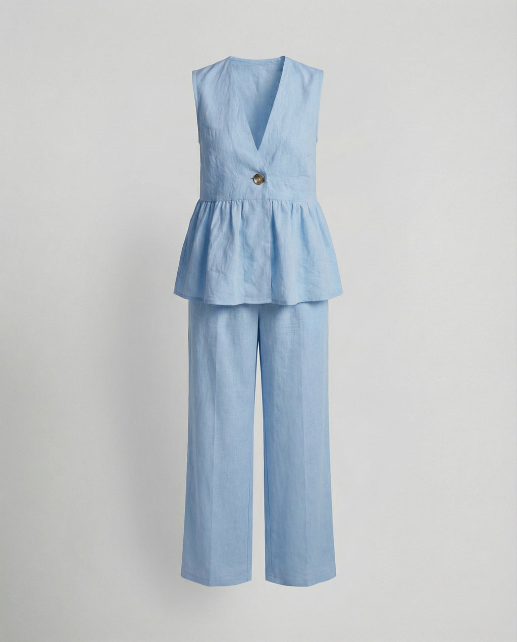 Damen Elegantes Leinen-Hosenanzug Selmira