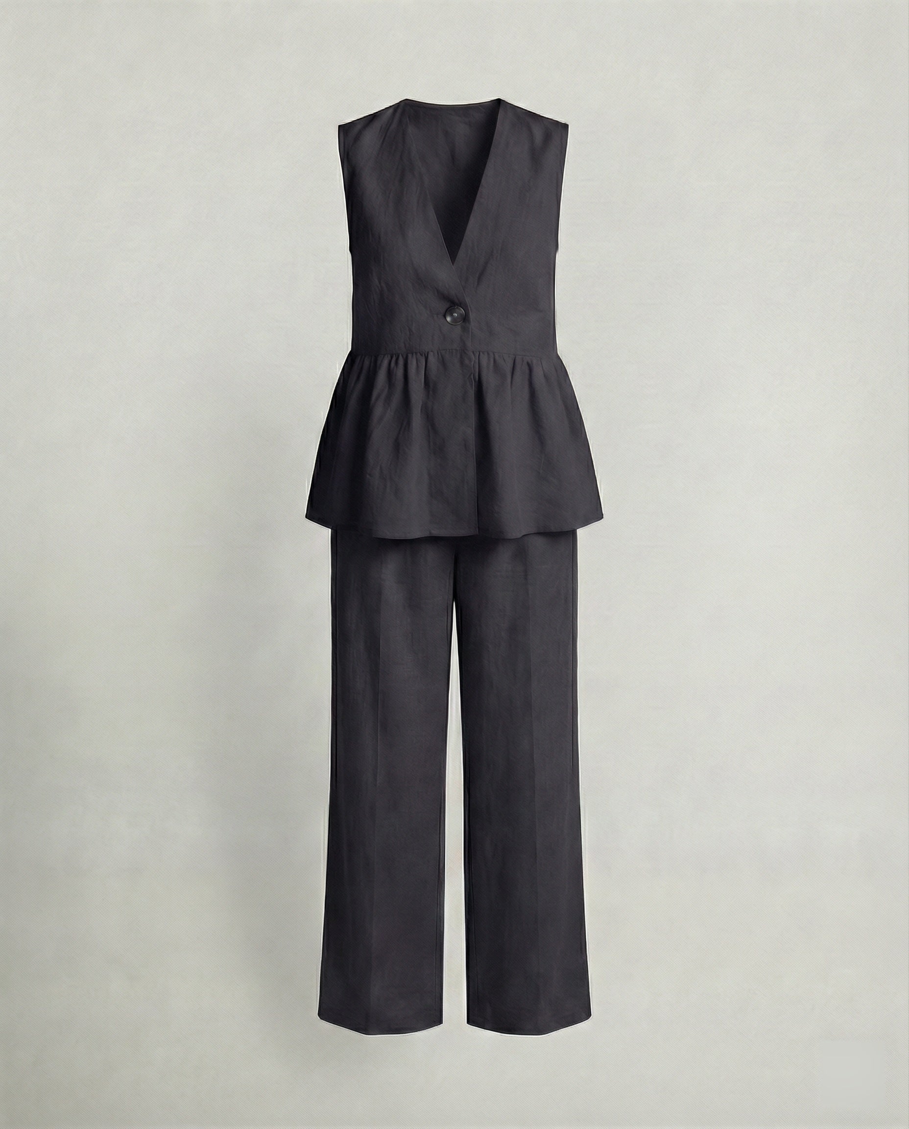 Damen Elegantes Leinen-Hosenanzug Selmira