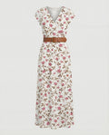 Boho Langes Maxikleid mit Blumenmuster für Sommer & Urlaub | Selmira