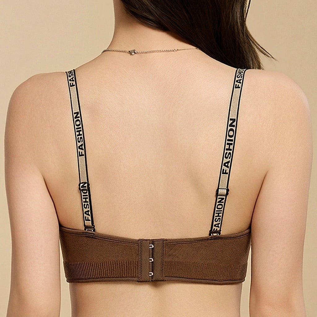 Selmira Flanell Wärmender BH – Dickes Wireless Push-up Bralette für Winterkomfort