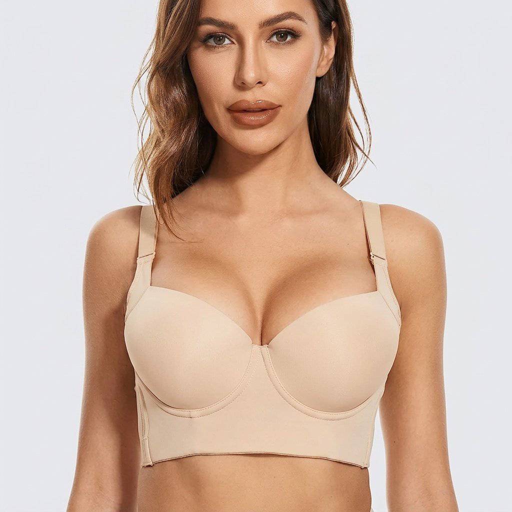Selmira Add-One-Cup Push-up BH für Damen – Unterbügel Longline Korsett Top Bralette Unterwäsche