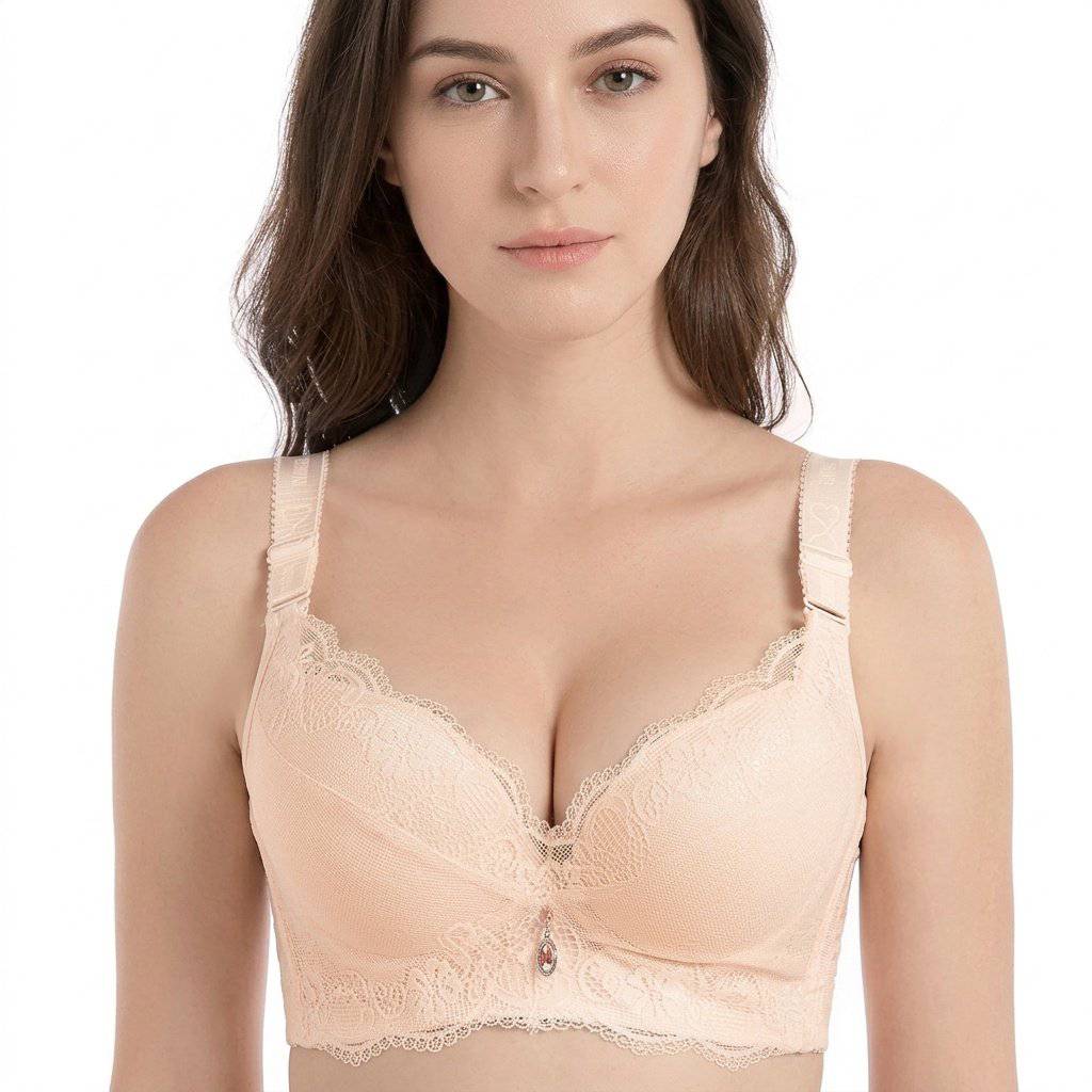 Selmira Push-up Gepolsterte BHs für Damen – Spitze Plus-Size BH, Fügt Zwei Cups Hinzu, Unterbügel Brassiere