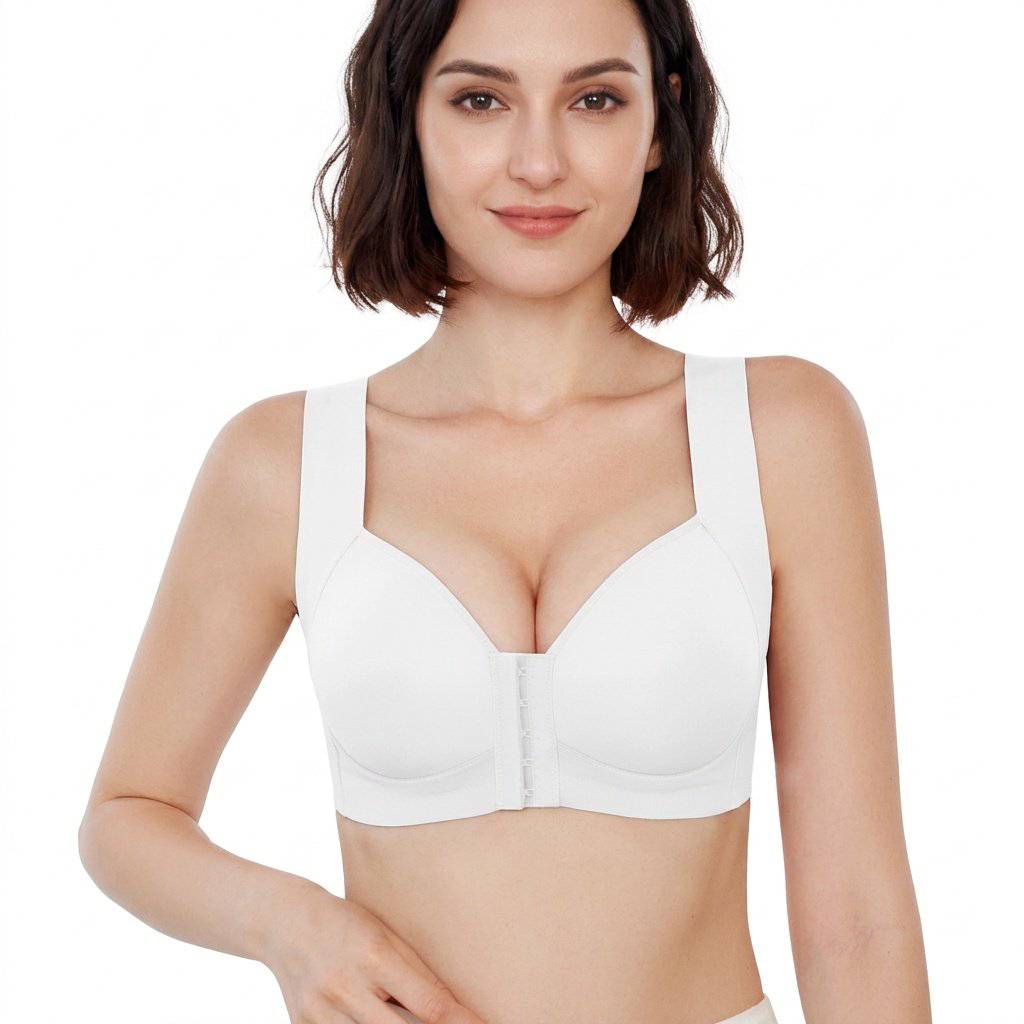 Selmira Frontverschluss BH für Damen – Plus-Size, Nahtloser Push-up, Bequeme Brassiere