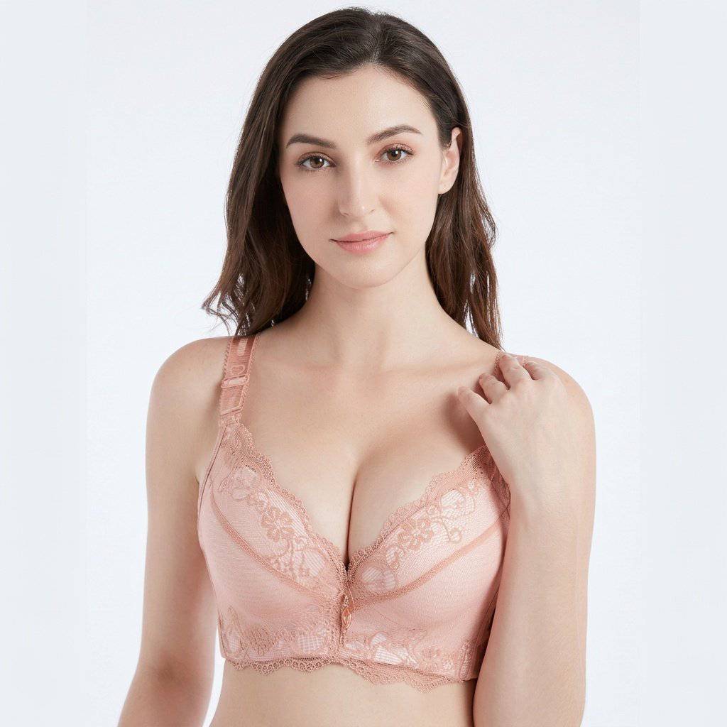 Selmira Push-up Gepolsterte BHs für Damen – Spitze Plus-Size BH, Fügt Zwei Cups Hinzu, Unterbügel Brassiere