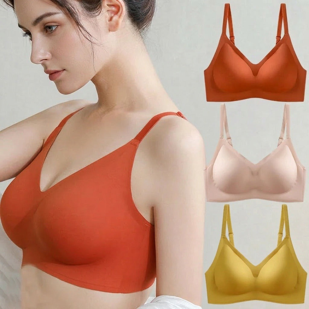 Selmira Damen Nahtloser Push-up BH – Bequeme 3/4-Cup, Weiche & Atmungsaktive Unterwäsche