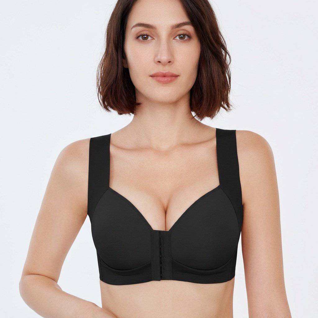 Selmira Frontverschluss BH für Damen – Plus-Size, Nahtloser Push-up, Bequeme Brassiere