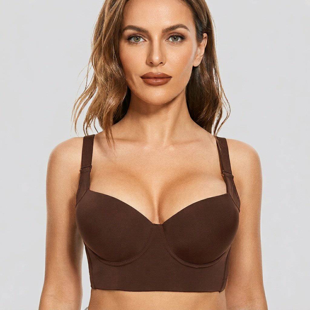 Selmira Add-One-Cup Push-up BH für Damen – Unterbügel Longline Korsett Top Bralette Unterwäsche