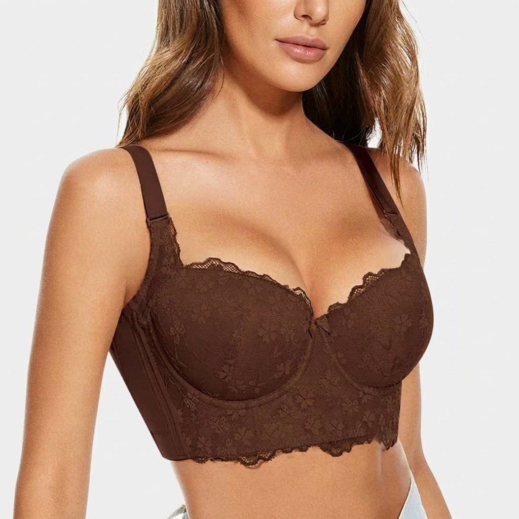 Selmira Add-One-Cup Push-up BH für Damen – Unterbügel Longline Korsett Top Bralette Unterwäsche