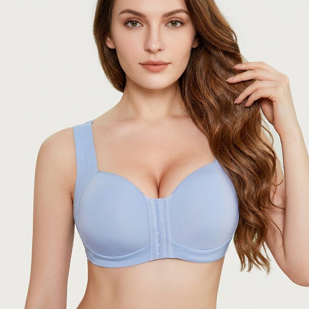 Selmira Frontverschluss BH für Damen – Plus-Size, Nahtloser Push-up, Bequeme Brassiere