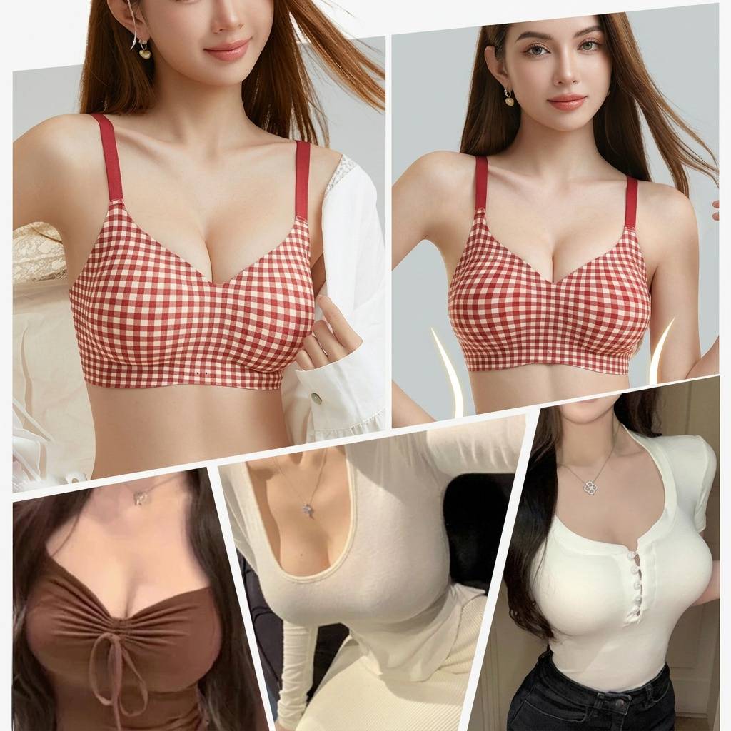 Selmira Klassischer Wireless Push-up BH – Nahtloses Bralette für Frauen mit Kleiner Brust