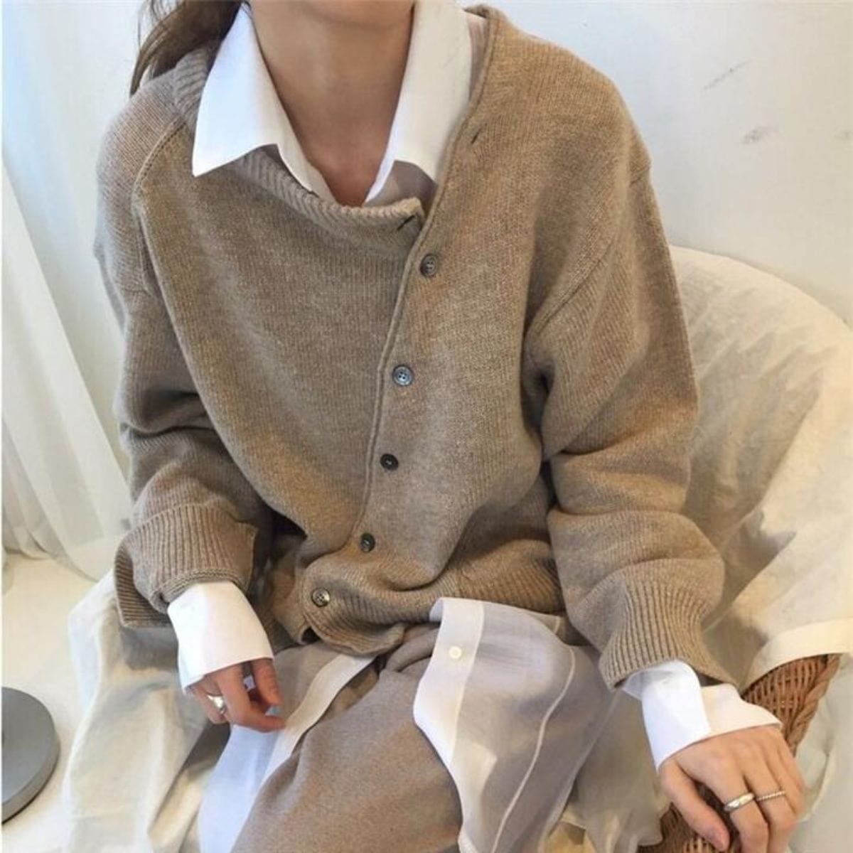 Selmira | Bequeme Jacke mit Knopfdetails