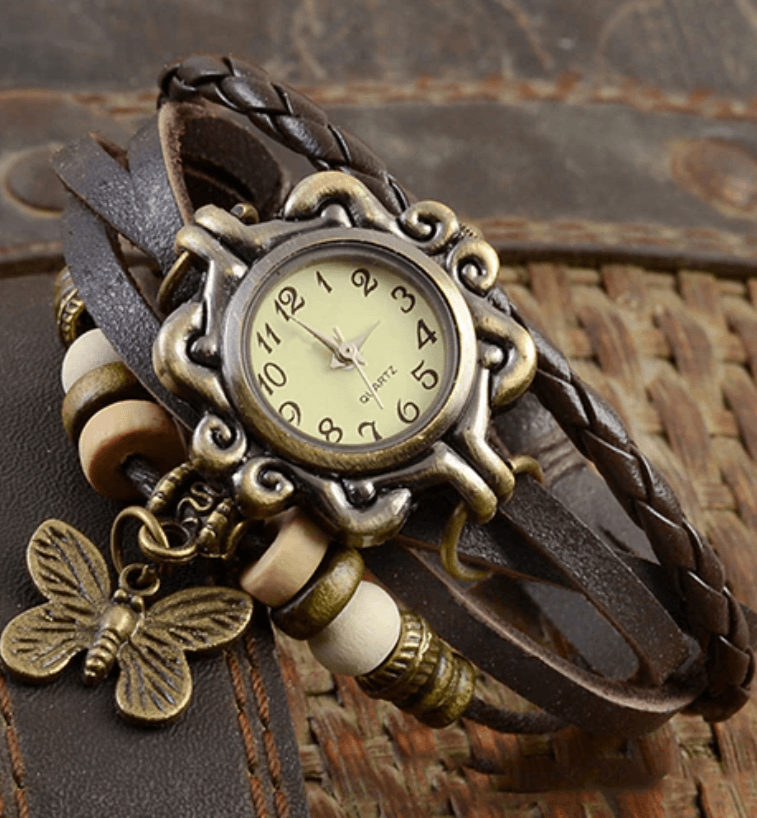 Selmira – Damen-Accessoire-Uhr mit Vintage-Blumenarmband
