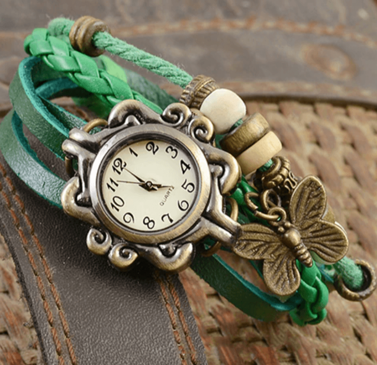 Selmira – Damen-Accessoire-Uhr mit Vintage-Blumenarmband