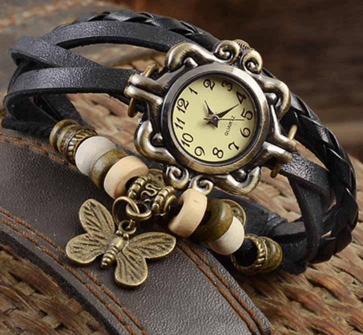 Selmira – Damen-Accessoire-Uhr mit Vintage-Blumenarmband